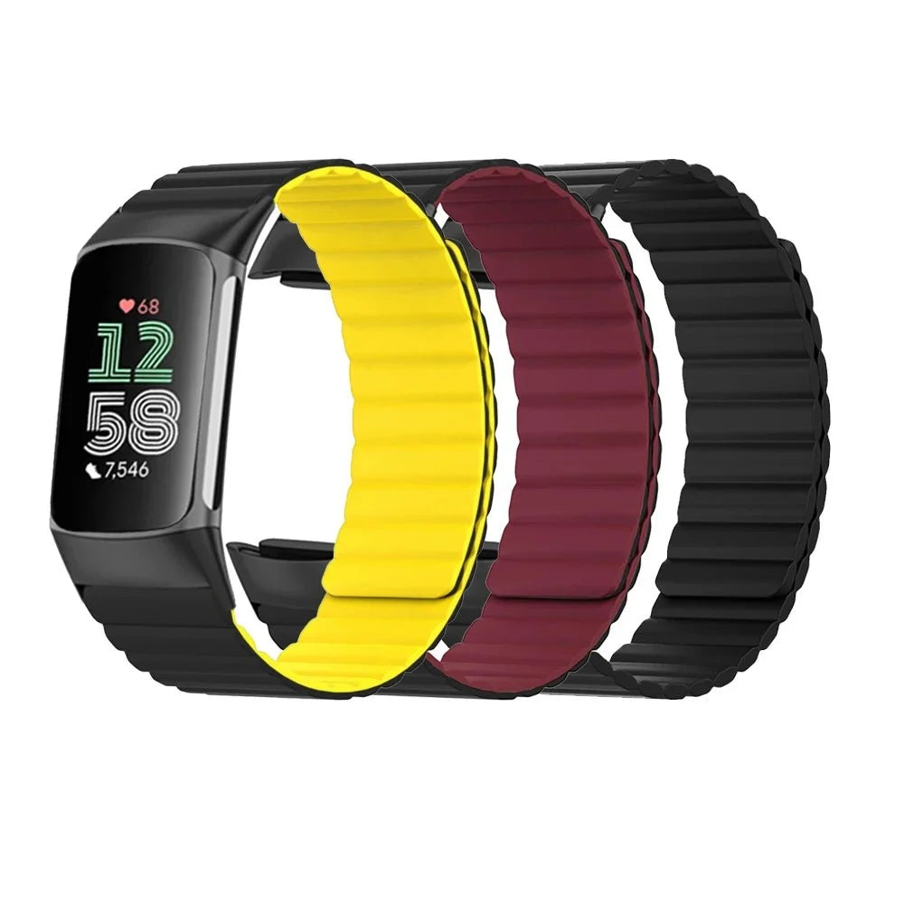 Magnetic Silicone Band For Fitbit Charge