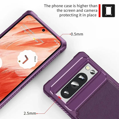 Magnetic Leather Wallet Case For Google Pixel
