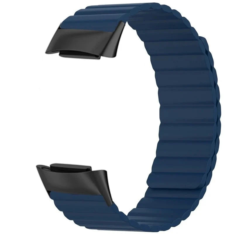 Magnetic Silicone Band For Fitbit Charge - Blue