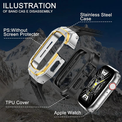 Tactical Watch Band With Shockproof Case
