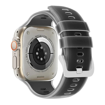 Transparent Silicone Watch Band - Black