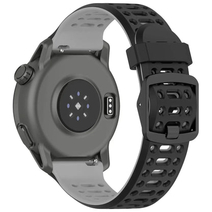 2 Tone Buckle Sports Band For Samsung Watch - Black Gray