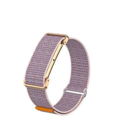 Ribbed Nylon Loop Band For Fitbit Air - Pink Sand
