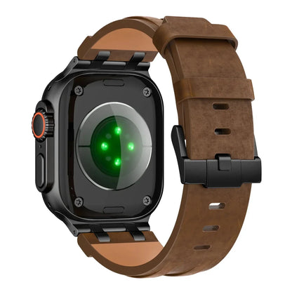 Brushed Leather Watch Band