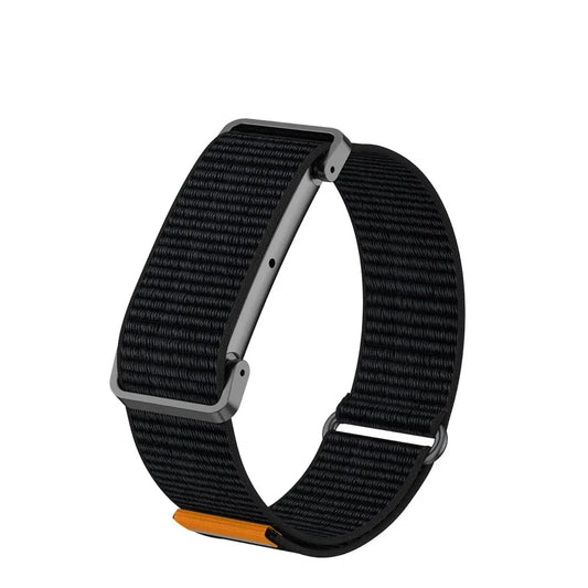 Ribbed Nylon Loop Band For Fitbit Air - Deep Black