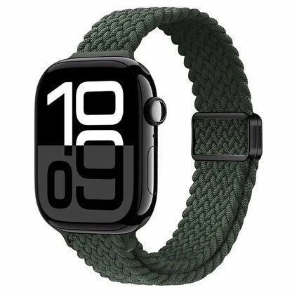 Slim Braided Magnetic Sports Watch Band - Inverness Green