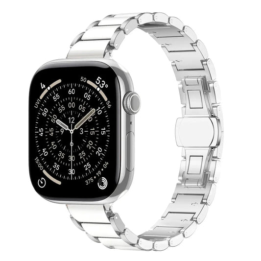 Slim Ceramic Stainless Steel Watch Band