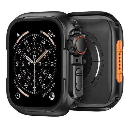 Metal Watch Case - Black Orange