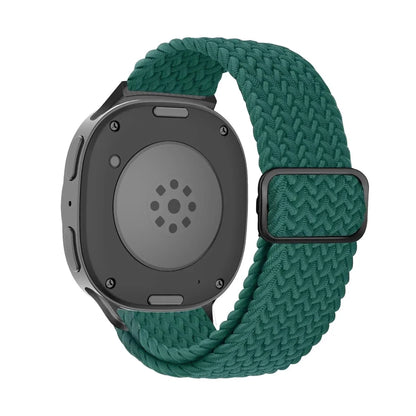 Braided Solo Loop Band For Samsung Watch 8 - Rainforest Green