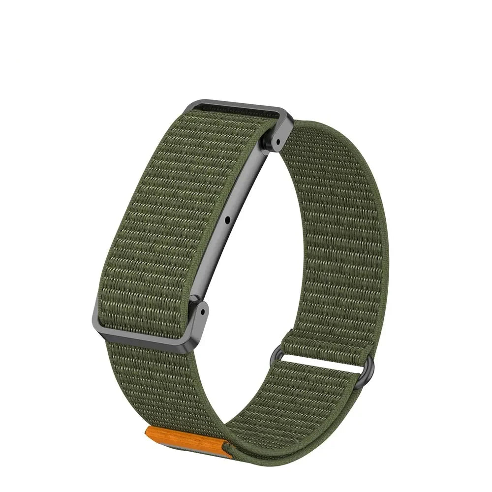 Ribbed Nylon Loop Band For Fitbit Air - Army Green