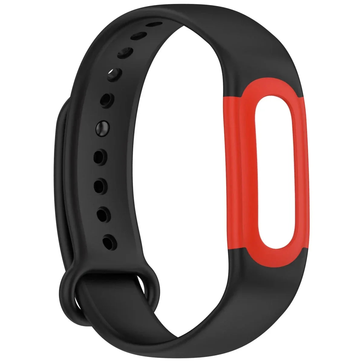 Silicone Sport Band For Fitbit Air - Black Red