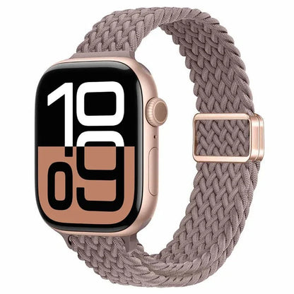 Slim Braided Magnetic Sports Watch Band - Purple