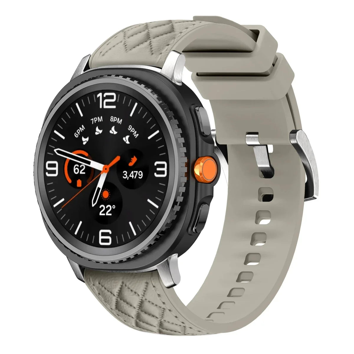 Quilted Leather Sports Band For Samsung Watch 8
