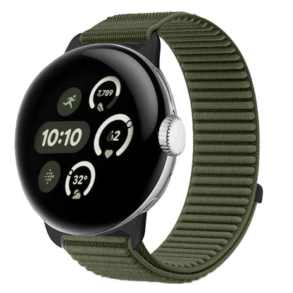 Nylon Band For Google Pixel Watch - Spruce green