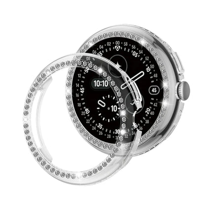 Rhinestone Diamond Case For Google Pixel Watch - Transparent