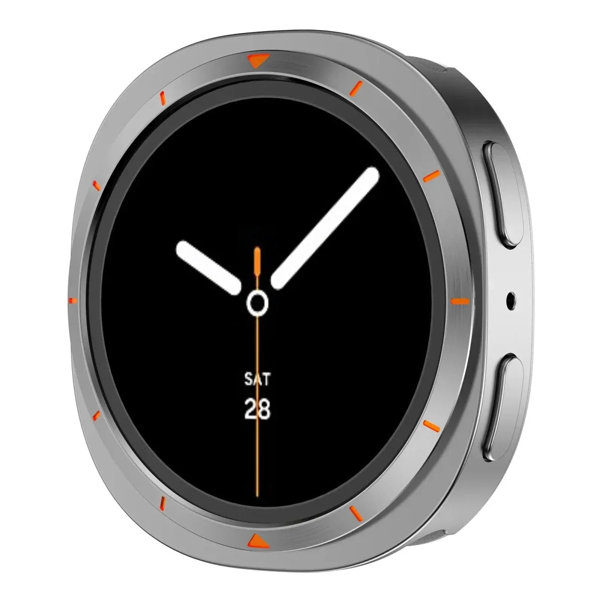 Metal Case For Samsung Watch 8 - Gray Orange