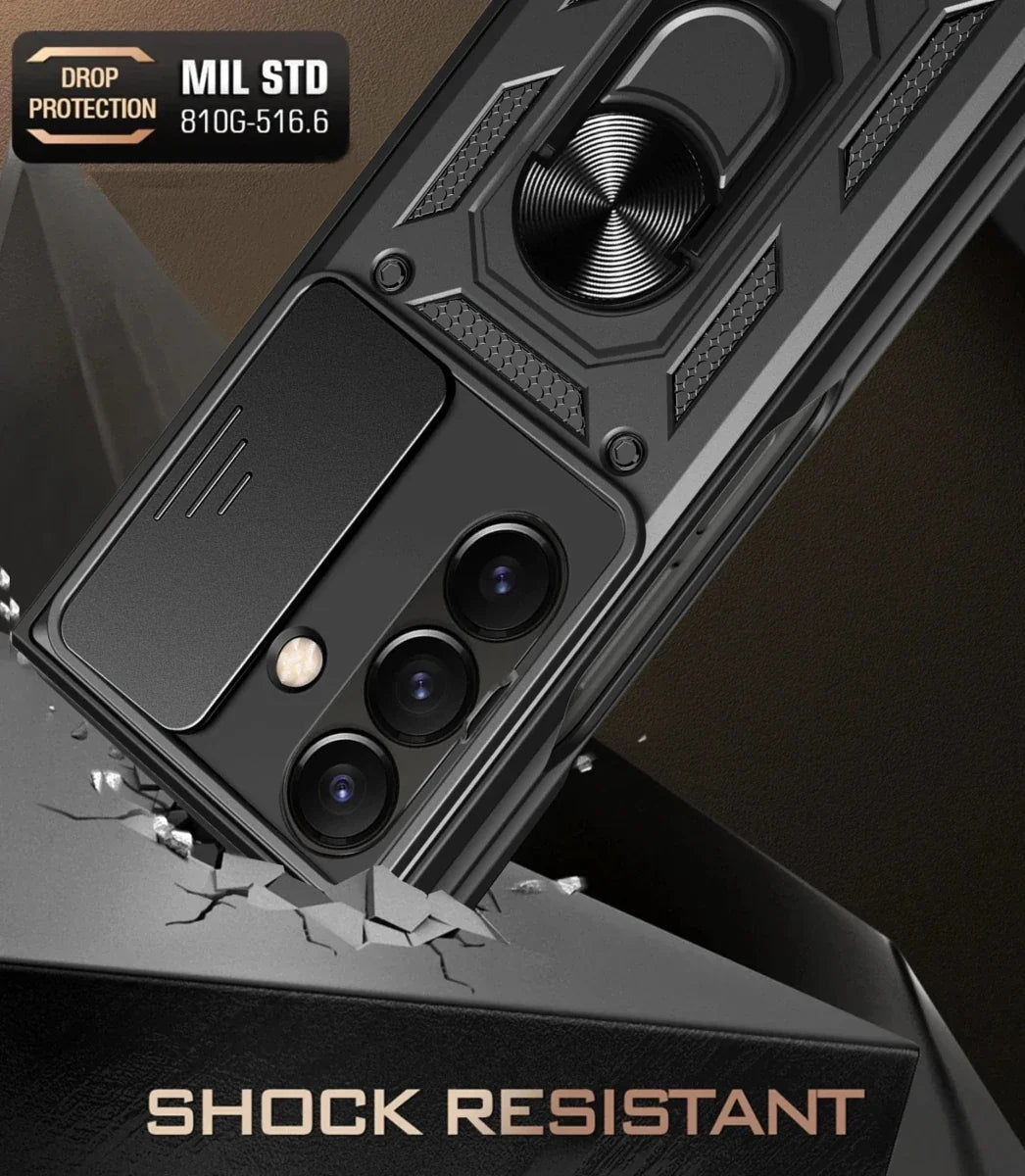Magnetic Shockproof Case With Camera Cover For Samsung Z Fold