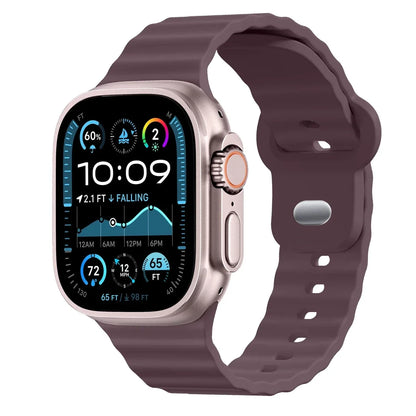 Ribbed Sports Watch Band - Smoke Purple
