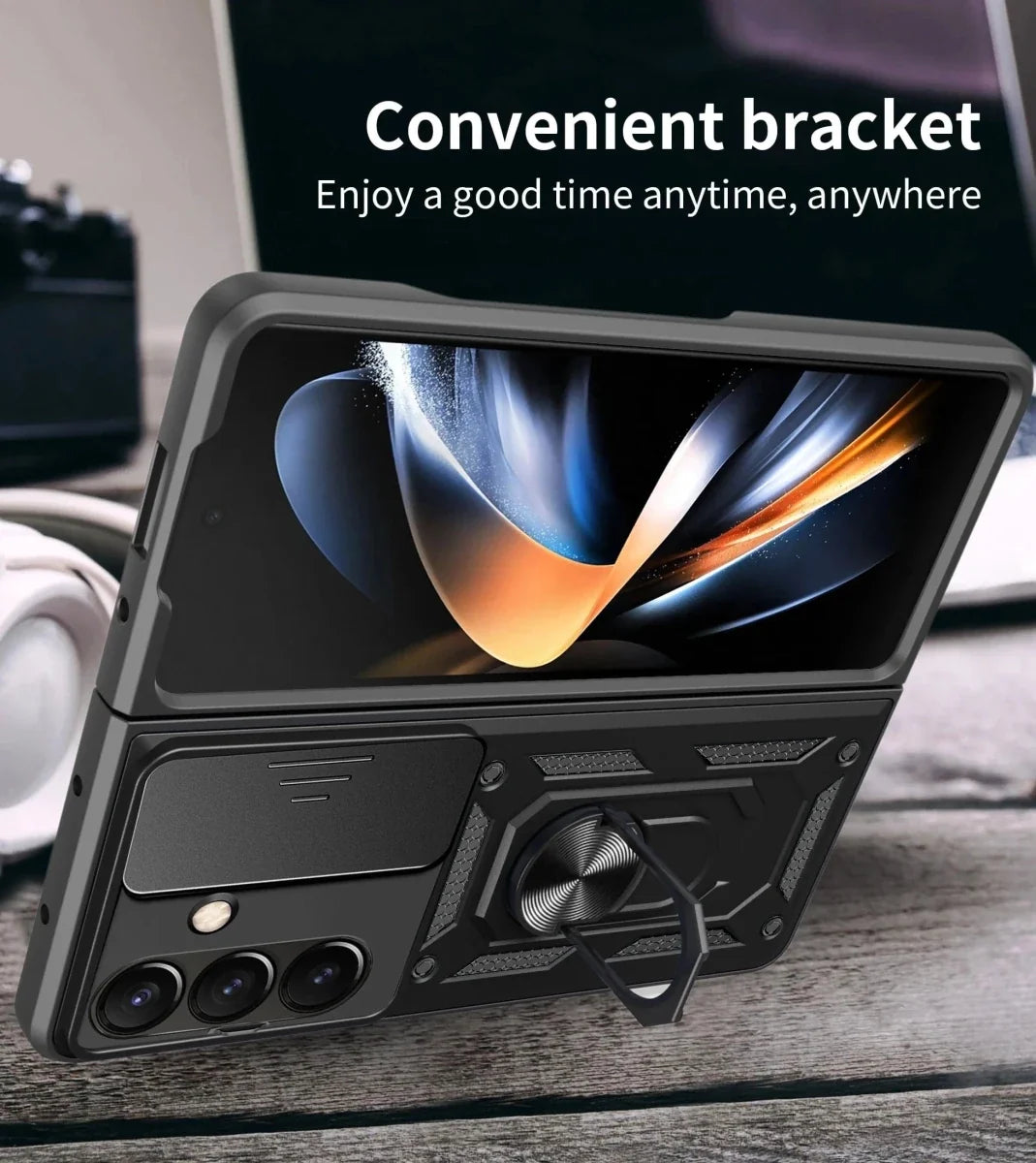 Magnetic Shockproof Case With Camera Cover For Samsung Z Fold