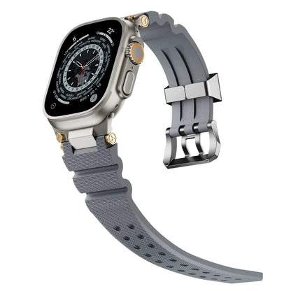 Mens Watch Band - Gray - Silver