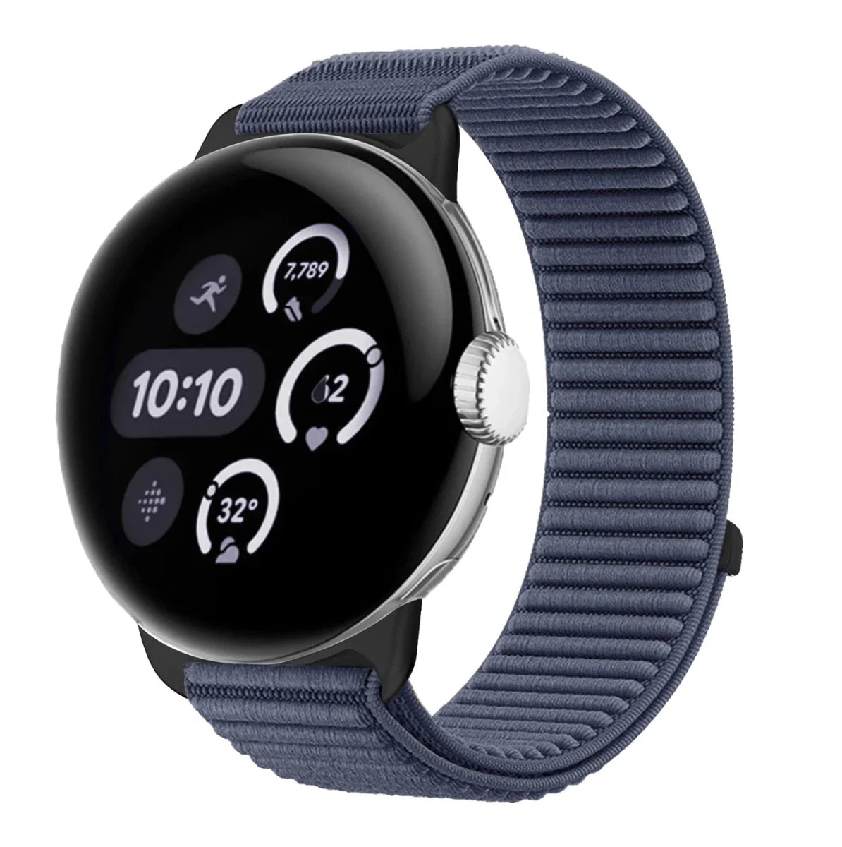 Nylon Band For Google Pixel Watch - Iron Anchor Blue