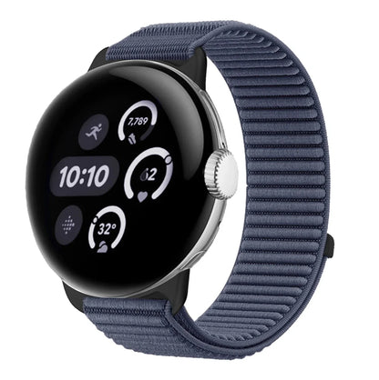 Nylon Band For Google Pixel Watch - Iron Anchor Blue