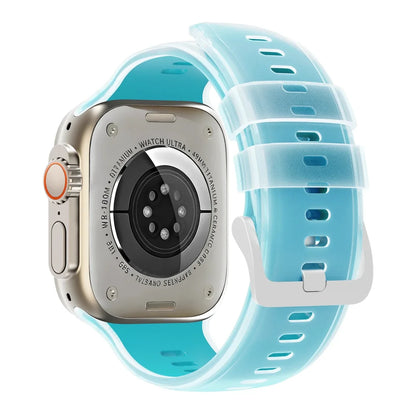 Transparent Silicone Watch Band - Blue