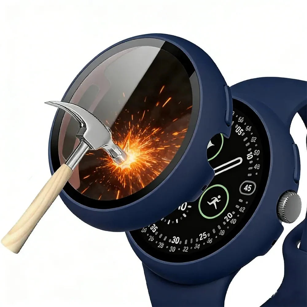 Tempered Glass Case For Google Pixel Watch - Blue