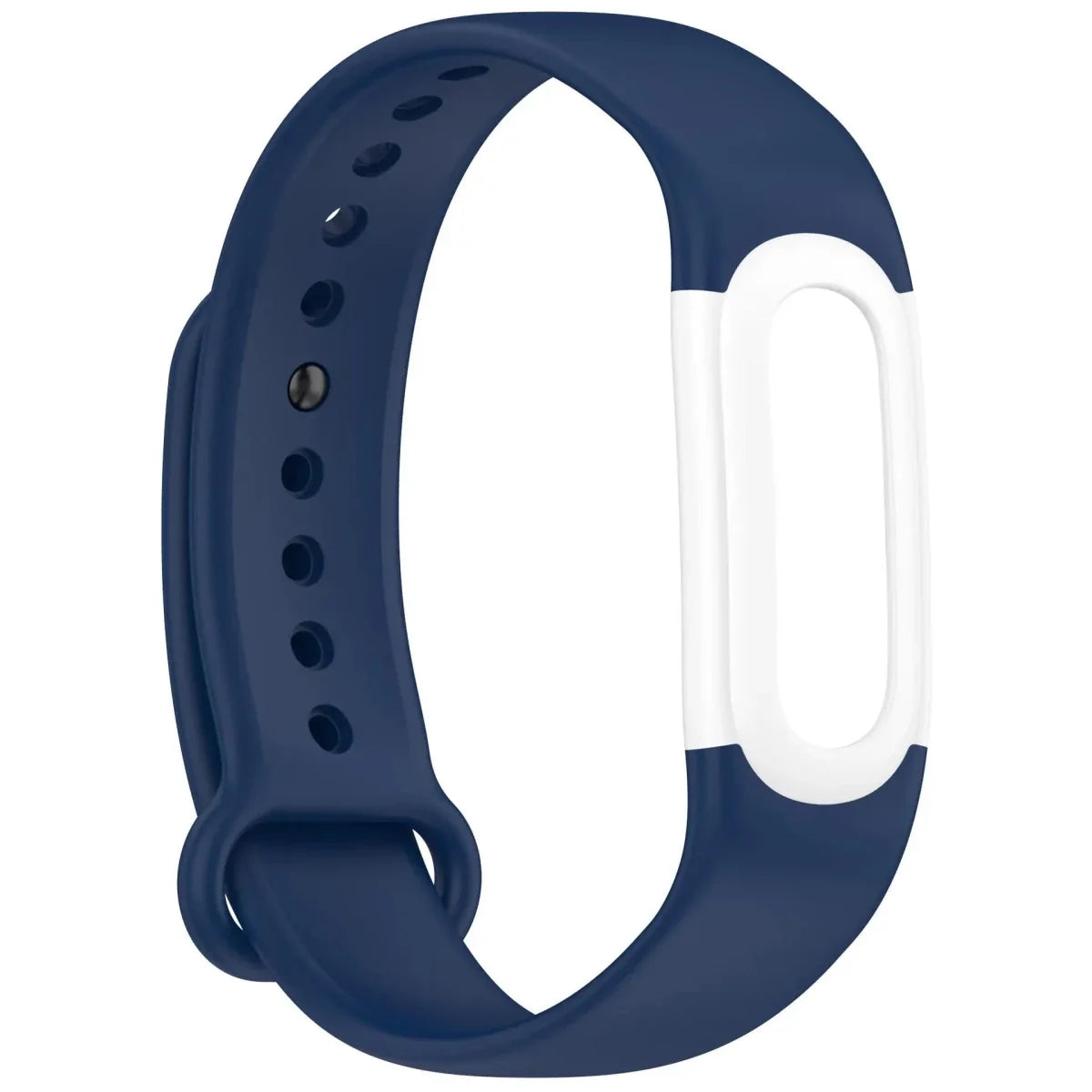 Silicone Sport Band For Fitbit Air - Midnight Blue White