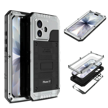 Waterproof Heavy Duty Phone Case - Silver