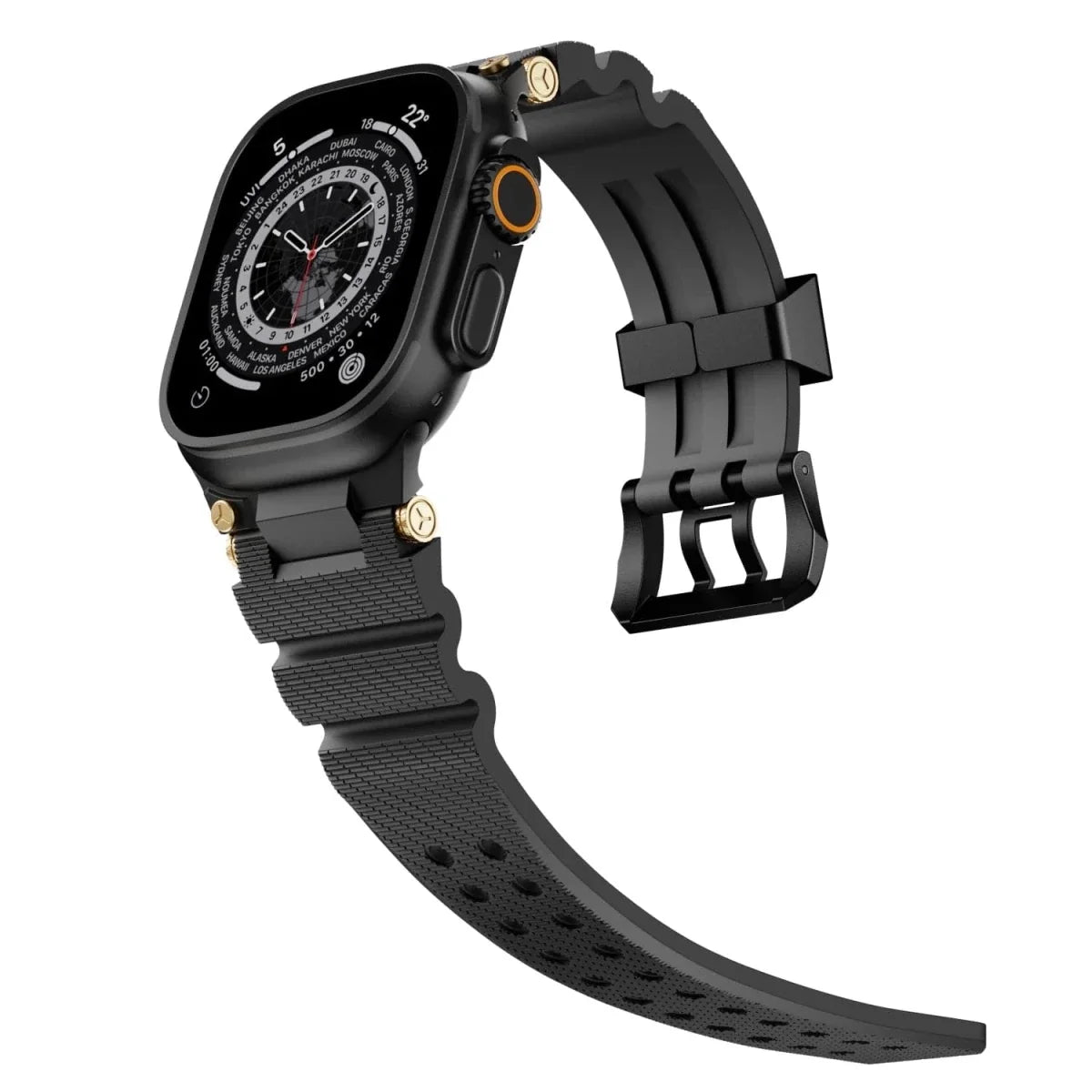 Mens Watch Band - Black - Black