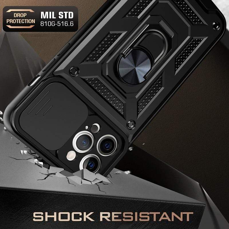 Magnetic Shockproof Phone Case With Camera Cover