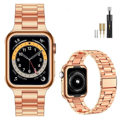 Stainless Steel Watch Band - Rose Gold
