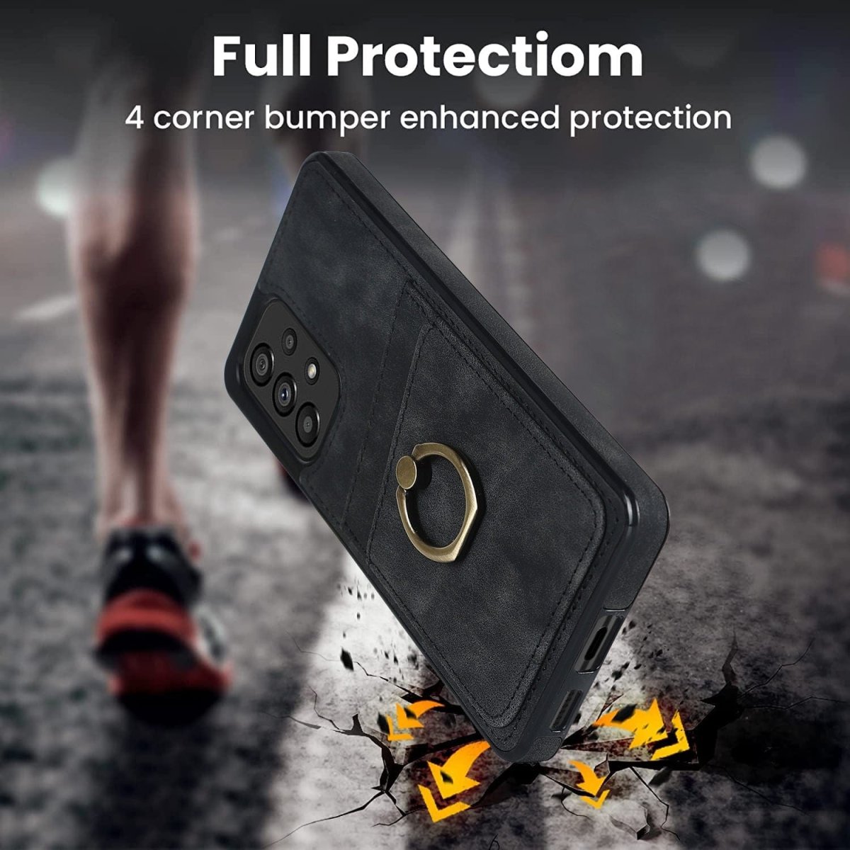 Matte Leather Cardholder Case For Samsung A Series