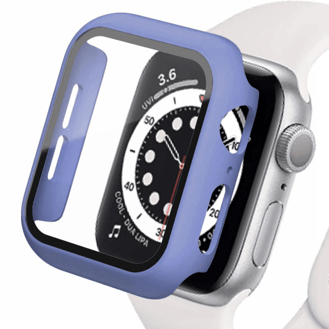 Tempered Glass Protective Watch Case - Sea Blue