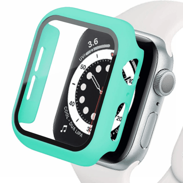 Tempered Glass Protective Watch Case - Turquoise