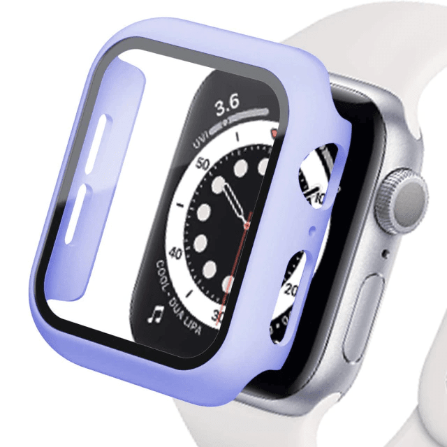 Tempered Glass Protective Watch Case - Lilac