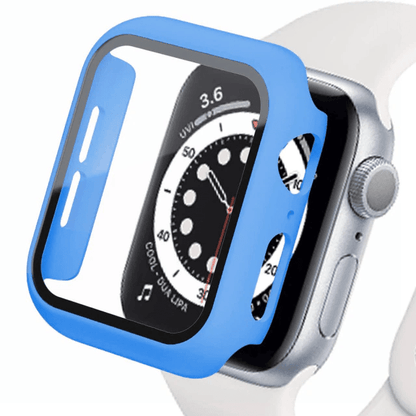 Tempered Glass Protective Watch Case - Blue