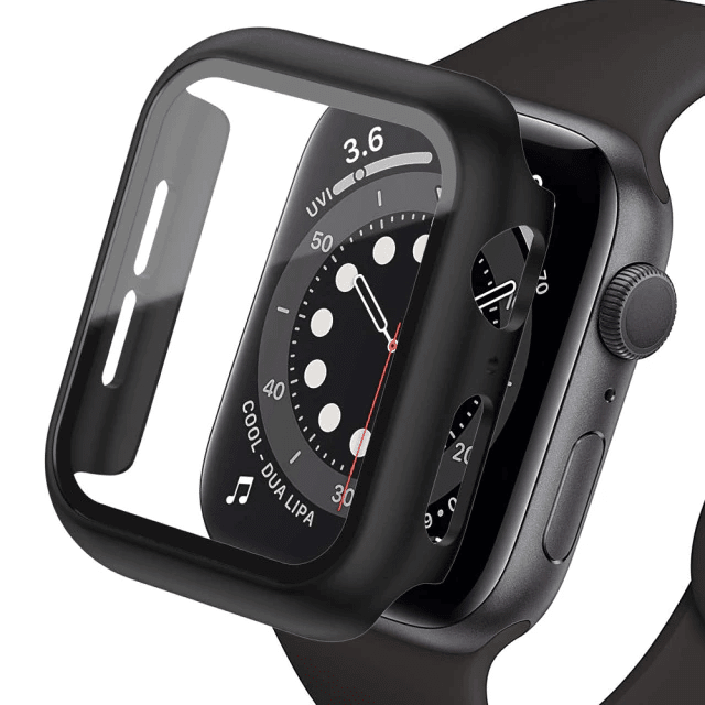 Tempered Glass Protective Watch Case - Black