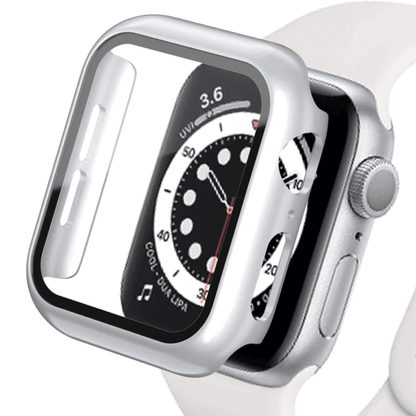Tempered Glass Protective Watch Case - Silver