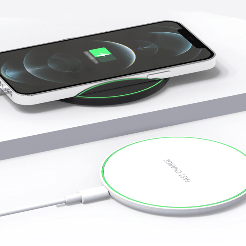 Fast Wireless Phone Charger - White