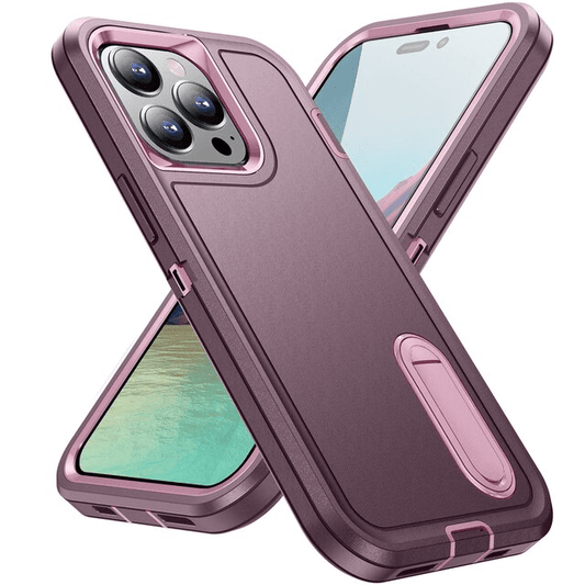 Shockproof Kickstand Phone Case - Purple & Pink