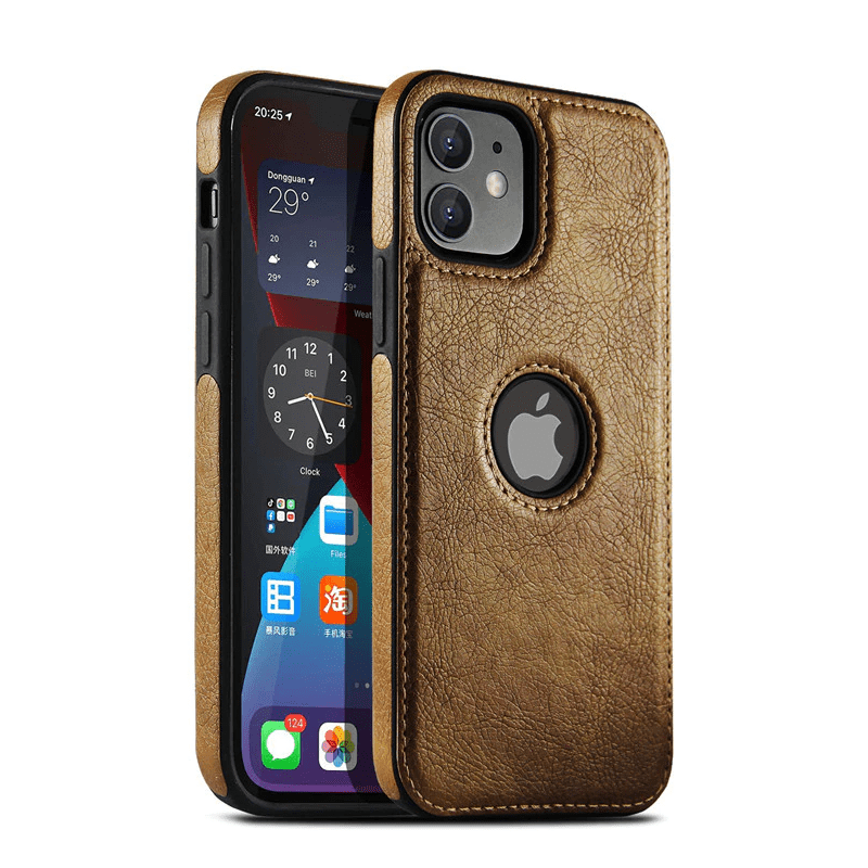 Slim Leather Phone Case - Brown