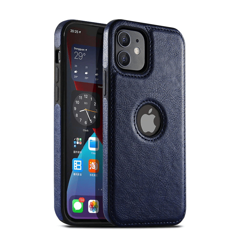 Slim Leather Phone Case - Blue
