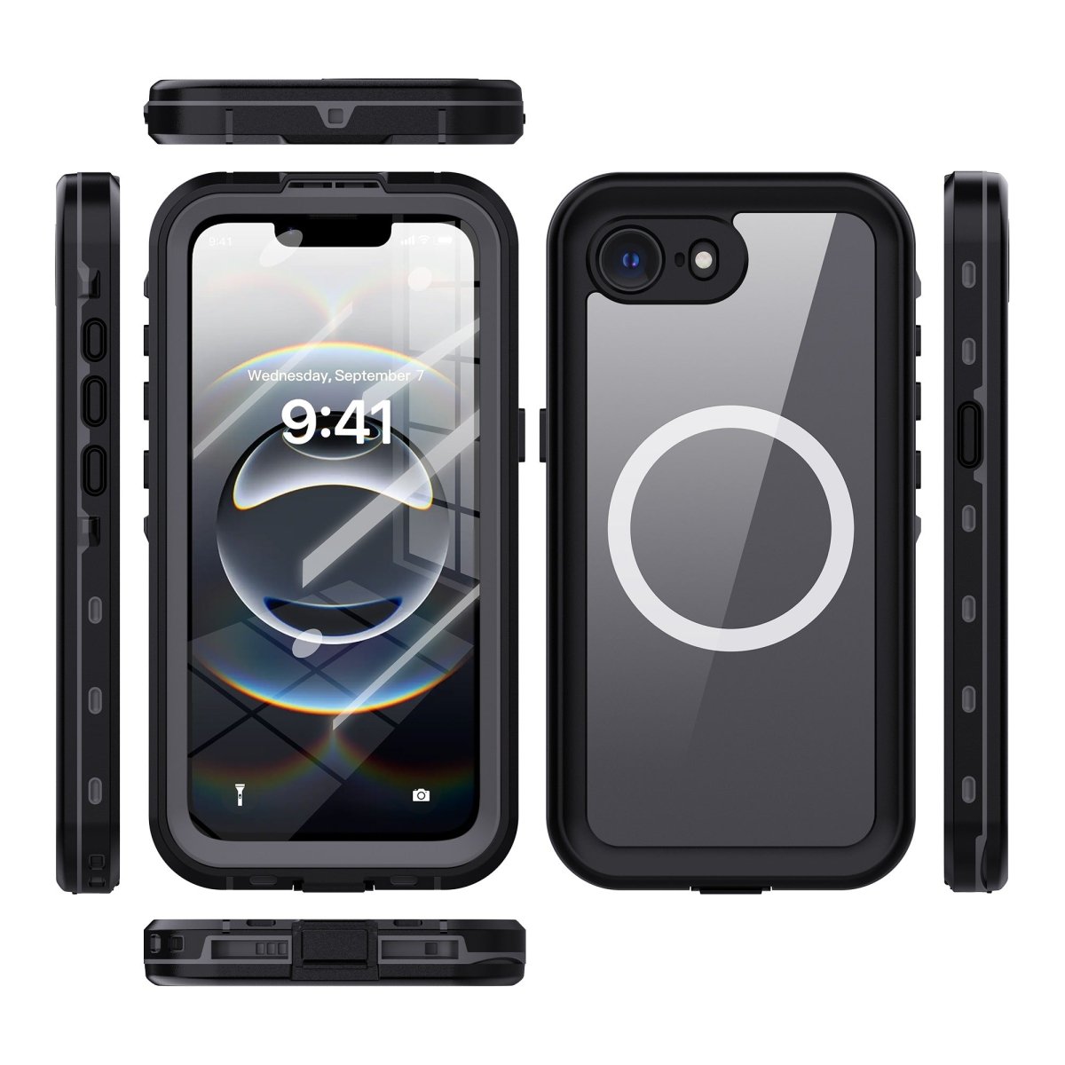Waterproof Phone Case With Magnetic Charging