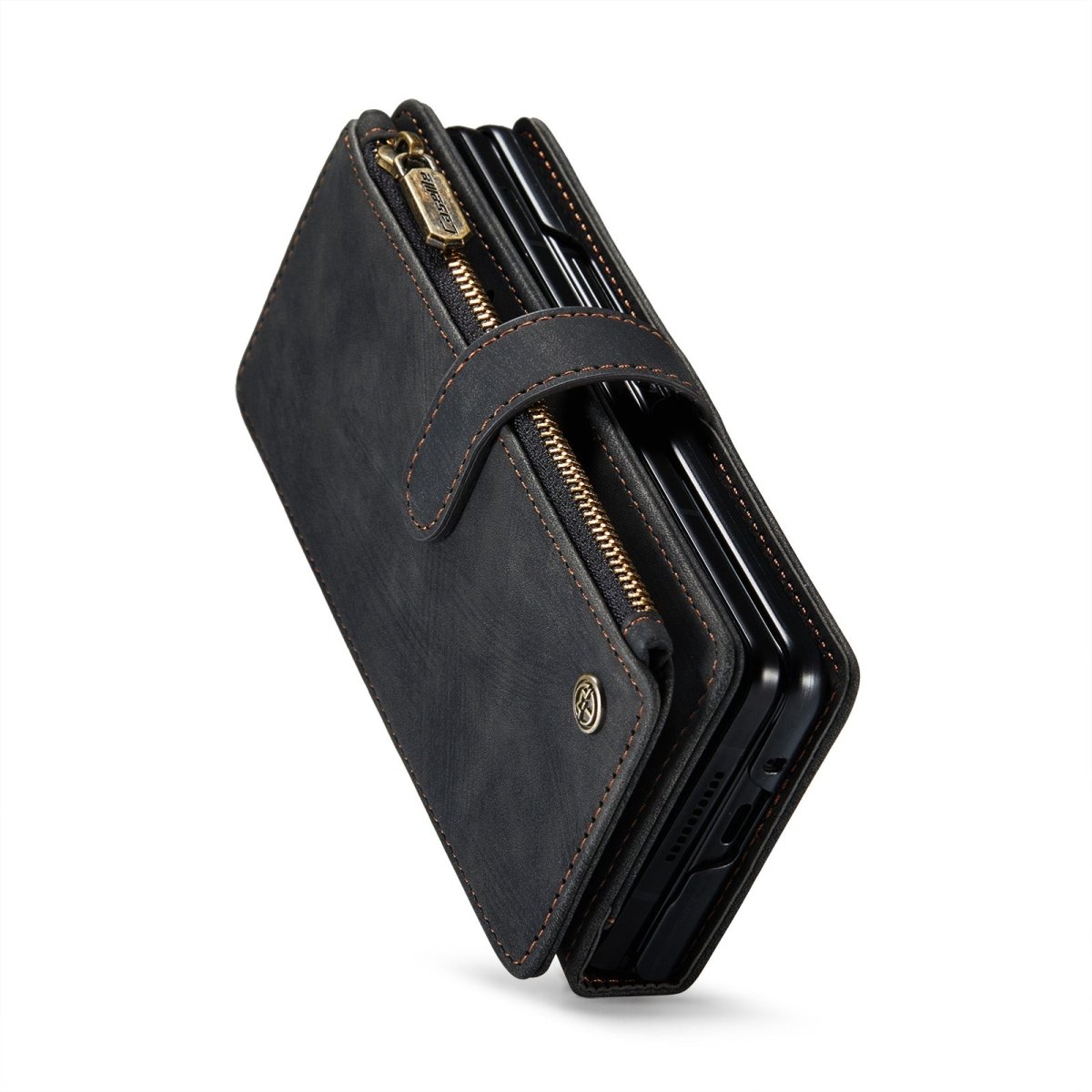 Zipper Leather Wallet Case For Samsung Z Fold