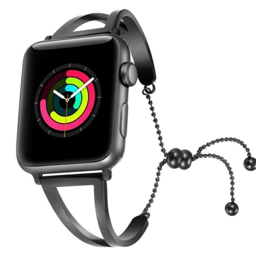 Pendant Bracelet Watch Band - Black