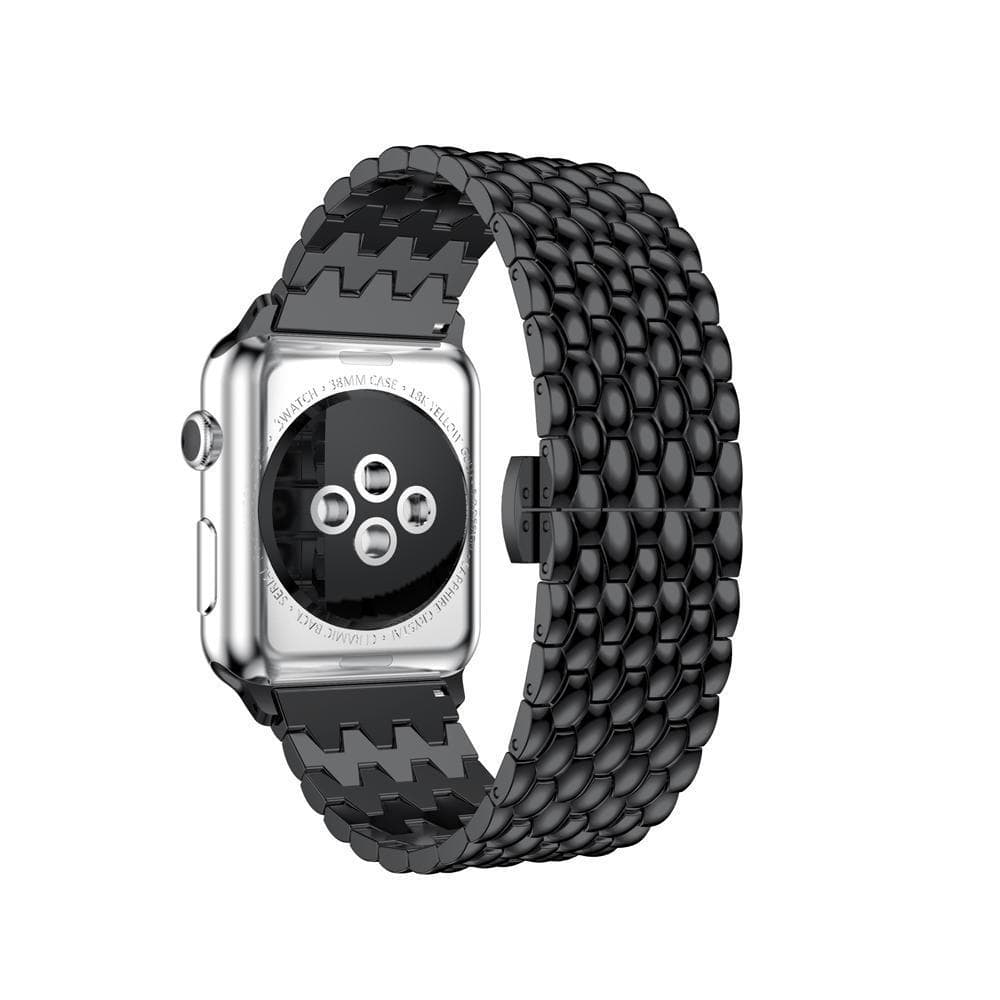 Wave Link Stainless Steel Watch Band