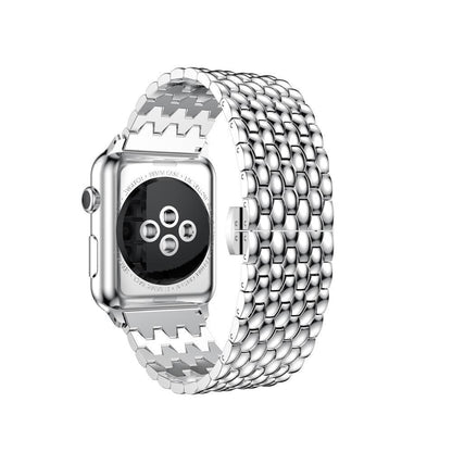 Wave Link Stainless Steel Watch Band