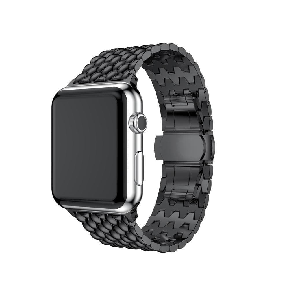 Wave Link Stainless Steel Watch Band